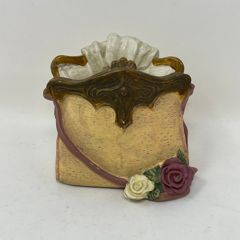 Vintage 1996 Figi Graphics Purse Pencil Cup Victorian Handbag Rose Gloves